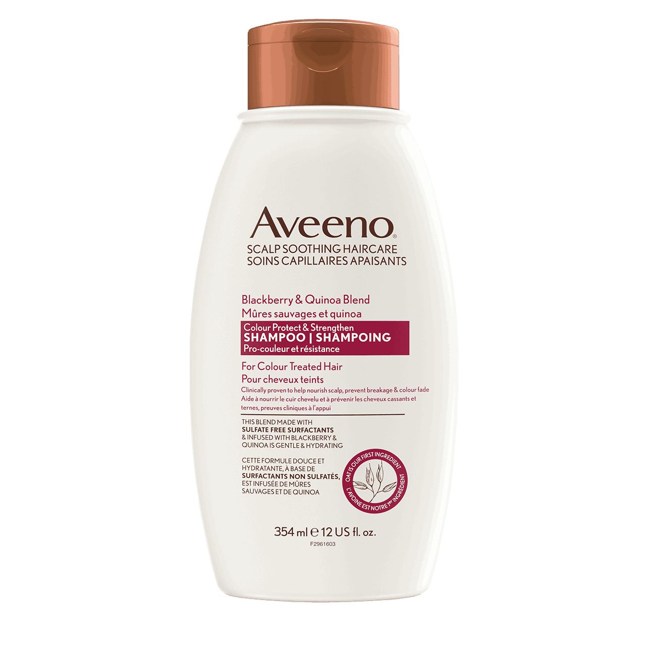 Shampoing AVEENO® Mûres sauvages et quinoa, Flacon de 354 ml