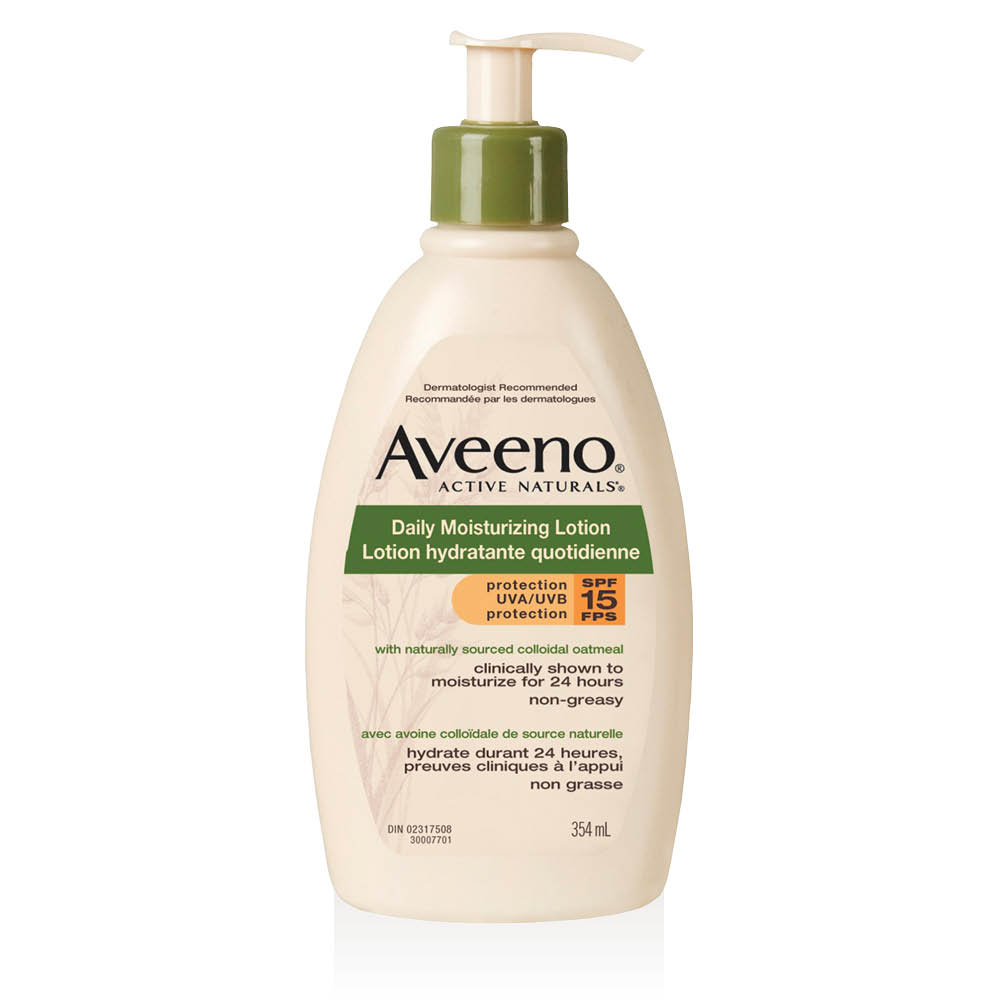 aveeno daily moisturizing spf 15 lotion pump